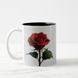 Taza Bicolor Elegante Rosa Crimson