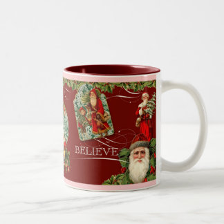 Taza Bicolor Elegante Santa Nicolás cree cosecha de nata