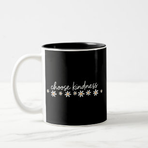 Taza Bicolor Elegir amabilidad Profesor motivacional inspirador