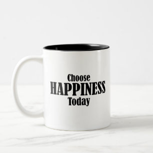 Taza Bicolor Elegir la felicidad hoy