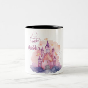 Taza Bicolor Elegir música de personalizable feliz