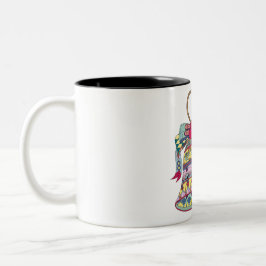 Taza Bicolor Elemento de campanas de Navidades decorativos