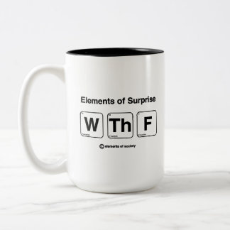 Taza Bicolor Elementos del sorpresivo Chiste científico diverti