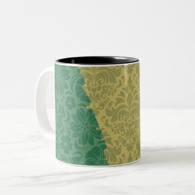 Taza Bicolor Elementos ornamentales de lujo (Anverso izquierdo)
