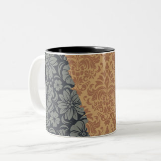 Taza Bicolor Elementos ornamentales de lujo