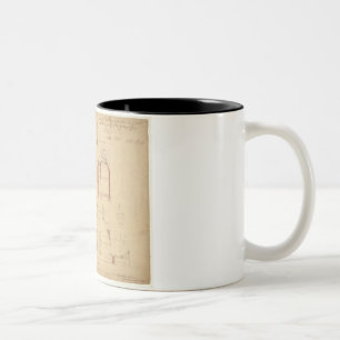 Taza Bicolor Elevaciones para la casa roja, brezo de Bexley