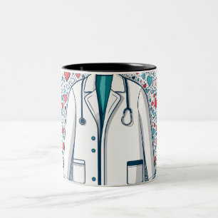 Taza Bicolor Elevar la oficina de su Médico con nuestro servici