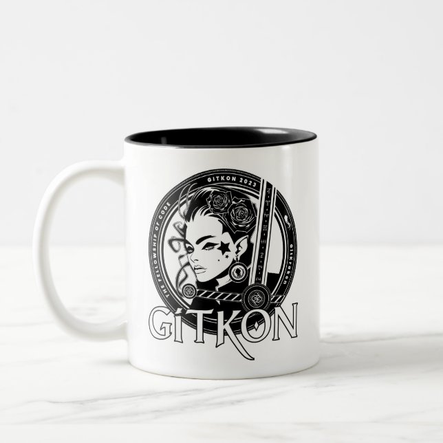 Taza Bicolor Elf Mug | GitKon: La Comunidad del Código (Izquierda)
