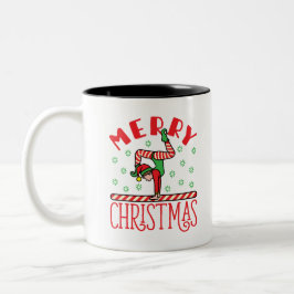 Taza Bicolor Elf, Navidades de gimnasia, a la vista