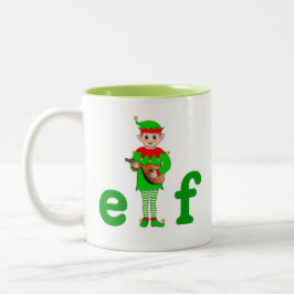 Taza Bicolor Elfo Musical Zurdo