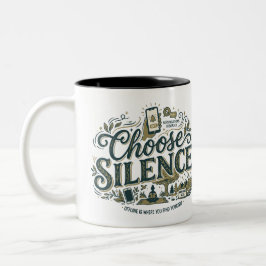 Taza Bicolor Elige el Silencio