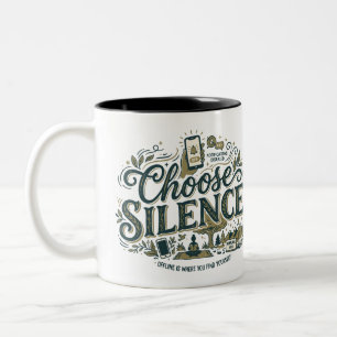 Taza Bicolor Elige el Silencio