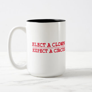 Taza Bicolor Elige un payaso, espera un circo