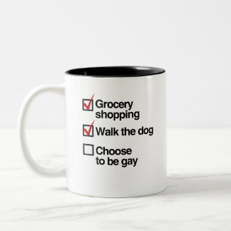 TAZA BICOLOR ELIJA SER LISTA DE VERIFICACIÓN GAY