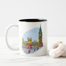 Taza Bicolor Elizabeth Tower, alias Big Ben
