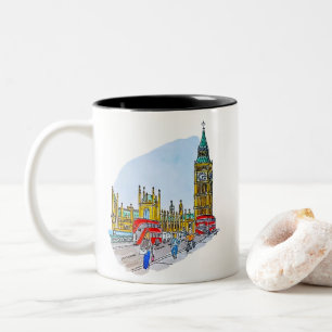 Taza Bicolor Elizabeth Tower, alias Big Ben