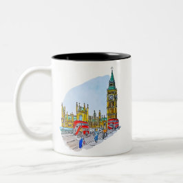 Taza Bicolor Elizabeth Tower, alias Big Ben