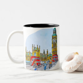 Taza Bicolor Elizabeth Tower, alias Big Ben