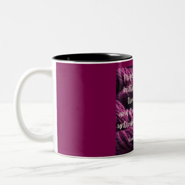Taza Bicolor Elizabeth Zimmerman Mug (Izquierda)