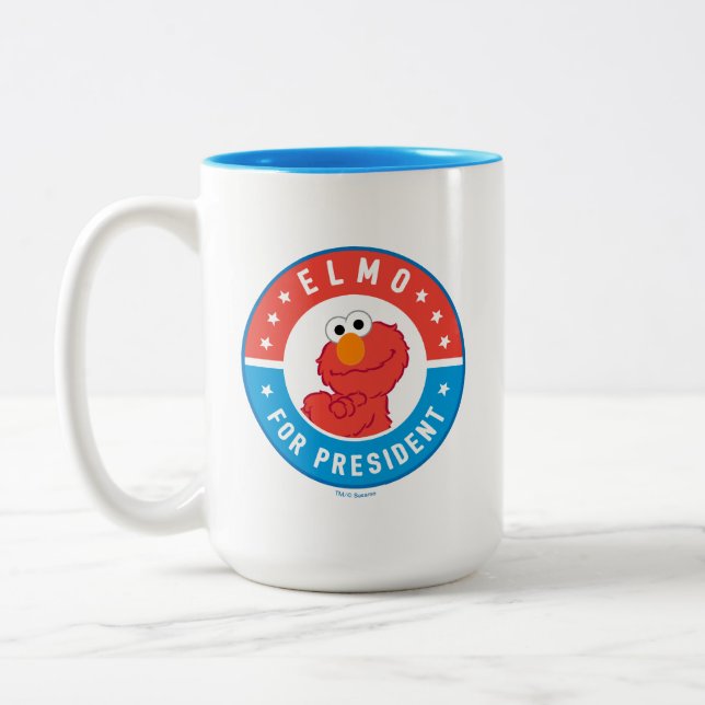 Taza Bicolor Elmo por la insignia del presidente (Izquierda)