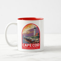 Emblema de arte de viaje de Cape Cod Massachusetts