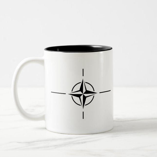 Taza Bicolor Emblema de la OTAN (Izquierda)
