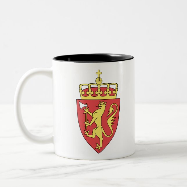 Taza Bicolor emblema de noruega (Izquierda)