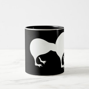 Taza Bicolor Emblema de Nueva Zelanda del kiwi