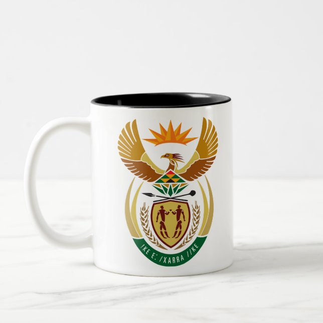 Taza Bicolor emblema de Sudáfrica (Izquierda)
