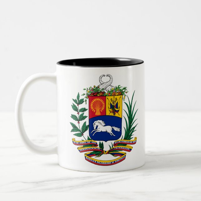 Taza Bicolor emblema de venezuela (Izquierda)
