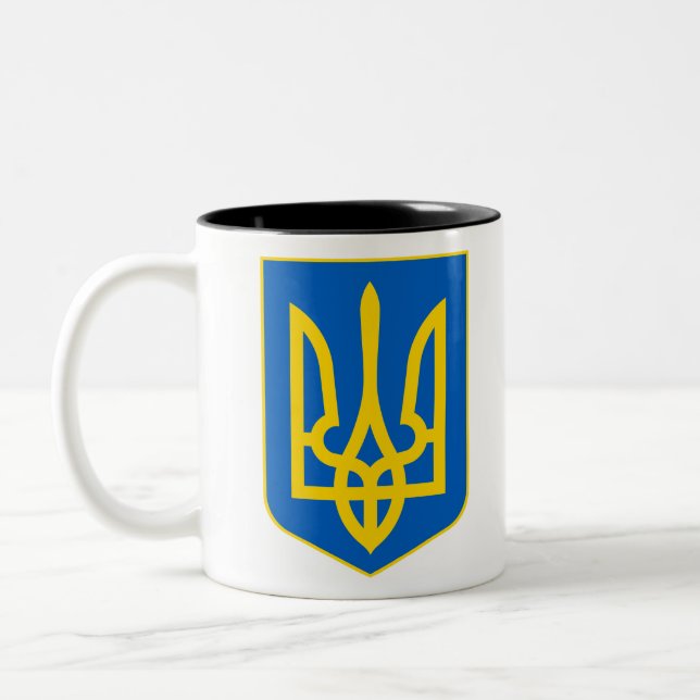 Taza Bicolor emblema ukraine (Izquierda)
