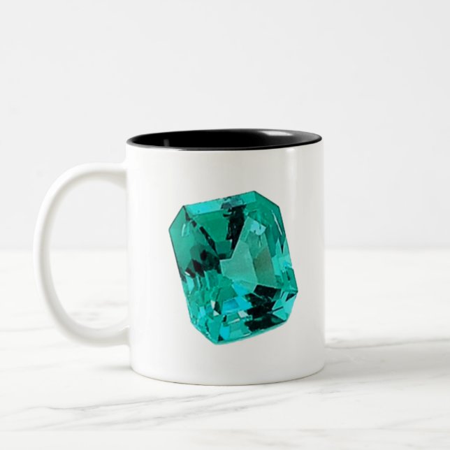 Taza Bicolor Emerald Gemstone printed on (Izquierda)