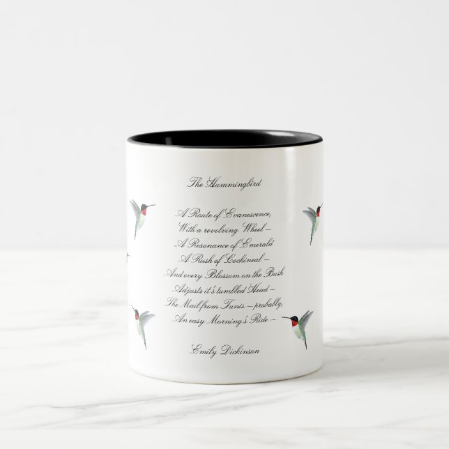 Taza Bicolor Emily Dickinson Hummingbird (Centro)