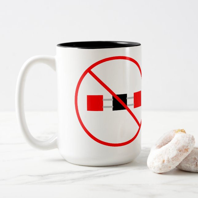 Taza Bicolor emisiones de CO2  (Con donut)