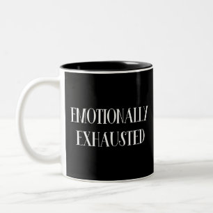 Taza Bicolor Emocionalmente agotada