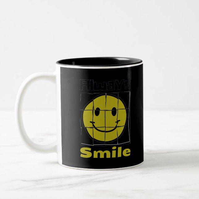 Taza Bicolor Emoji sonriente (Izquierda)