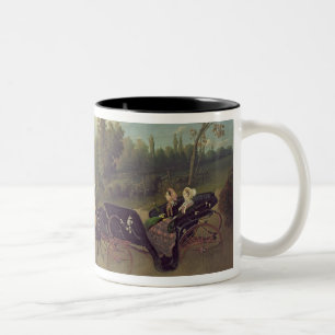 Taza Bicolor Emperatriz Eugenie y reina Victoria en
