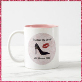 Taza Bicolor Empoderar a las mujeres para que lideren el rosa y