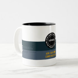 Taza Bicolor Empresa de construcción de café de dos tonos Mug