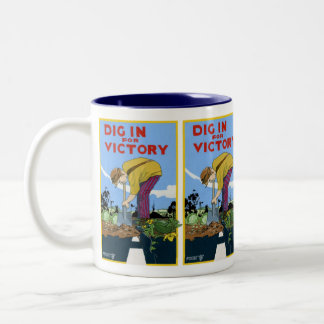 Taza Bicolor Empuje adentro para la victoria