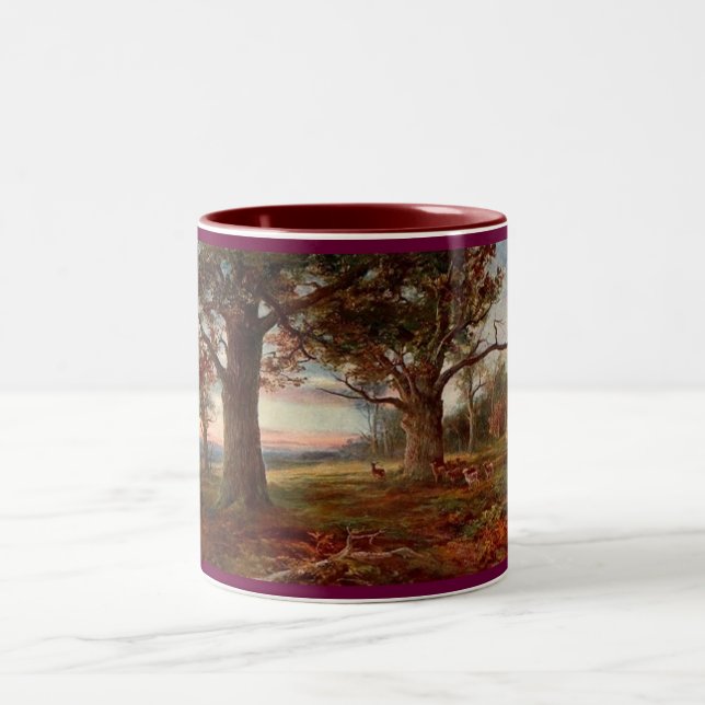 Taza Bicolor En--Borde-de-Sherwood-Bosque (Centro)