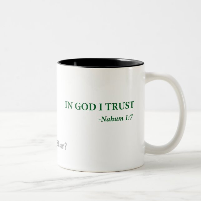 Taza Bicolor En Dios confío en gotGod316.com (Derecha)