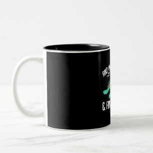 Taza Bicolor En el océano voy a perder mi mente tortuga marina
