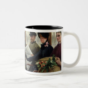 Taza Bicolor En el Omnibus, 1880