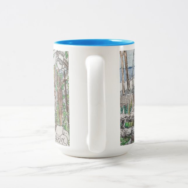 Taza Bicolor En La Mug Salvaje (Mango)