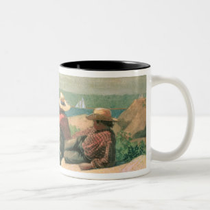 Taza Bicolor En la playa, 1875 (w/c)