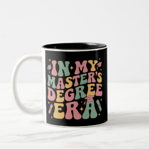Taza Bicolor en mi época de maestría graduación maestro grado