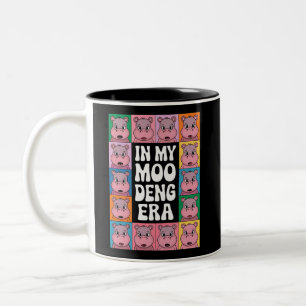 Taza Bicolor En Mi Era Moo Deng Moo Deng Hippo Lover