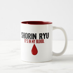 Taza Bicolor En mi sangre SHORIN RYU