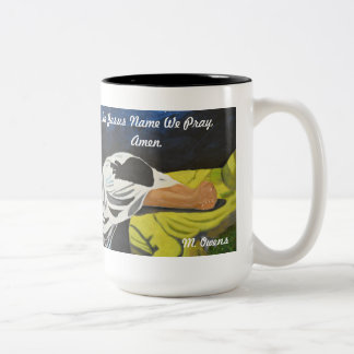 Taza Bicolor En Nombre De Jesús Oramos, Amén.